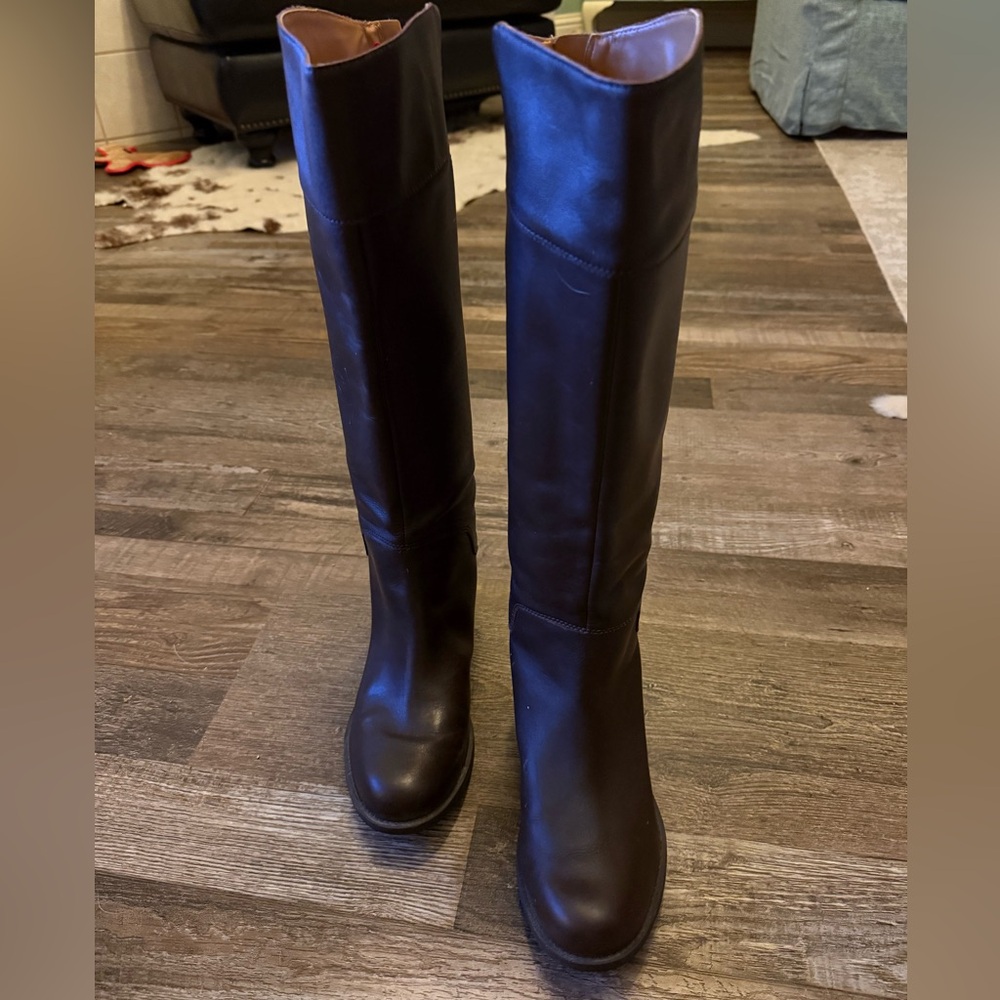 Nine West Dark Brown Knee-High Boots